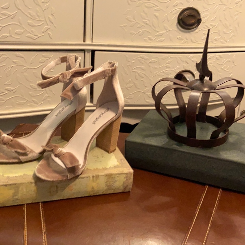 Jeffrey Campbell, velvet strappy heels